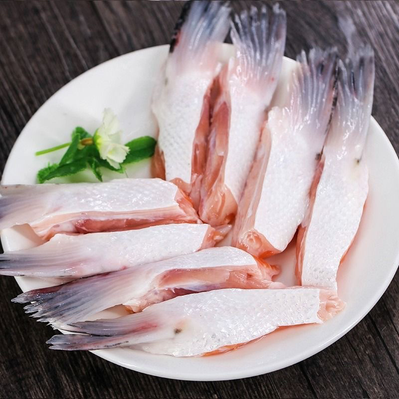 三文鱼鱼鳍三文鱼鱼翅原浆鱼翅马哈鱼鱼翅烧烤食材自助餐食材