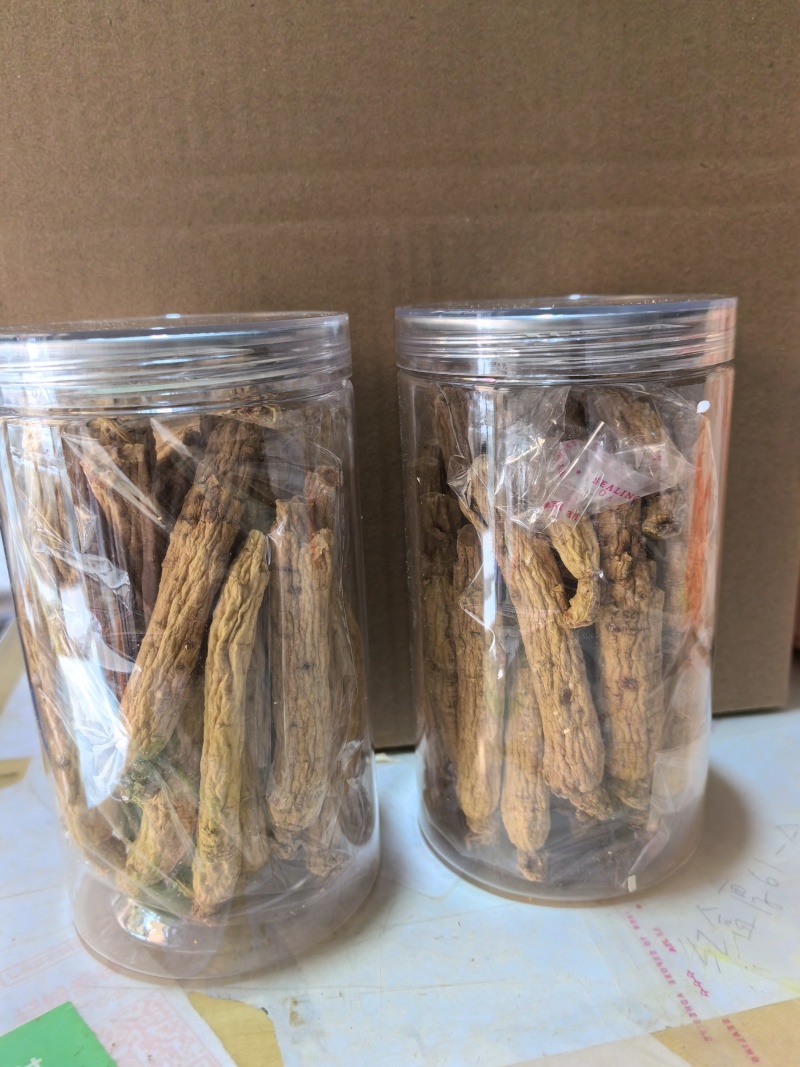 高丽参白参陈年金黄色生晒高丽参香味浓郁250克/瓶