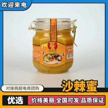 虎峰岭东北原产沙棘蜜500g卡扣瓶量大现货OEM