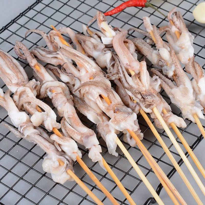 【精选】精品鱿鱼串太烧烤串常年供应脆嫩爽口大量供应
