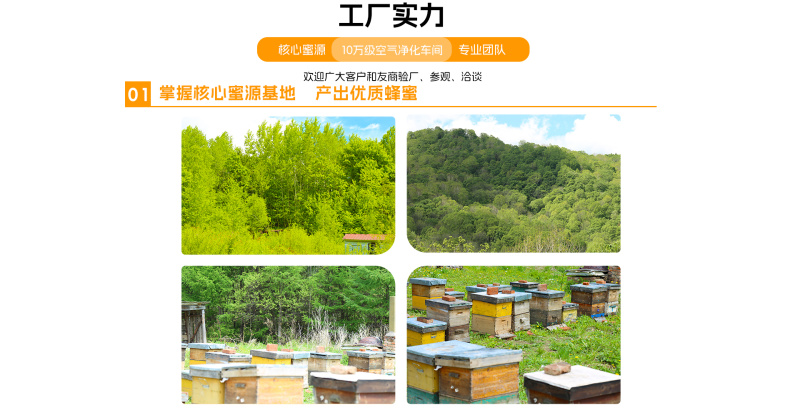 虎峰岭原产蜂蜜高原蜂崖蜜代工500g量大现货OEM