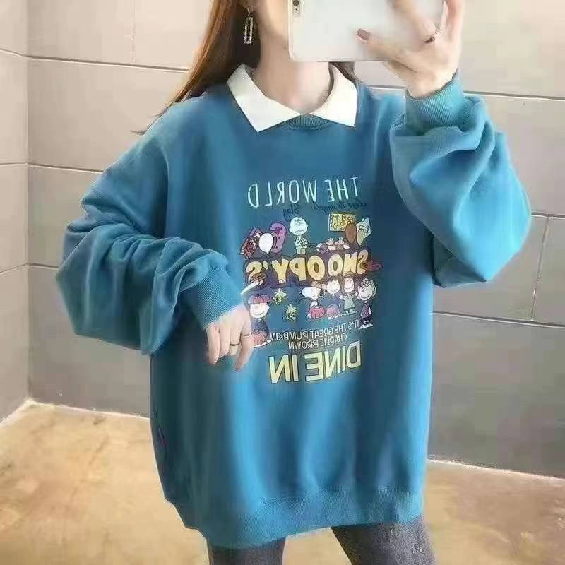 春款不加绒秋款宽松大版型卫衣十几清