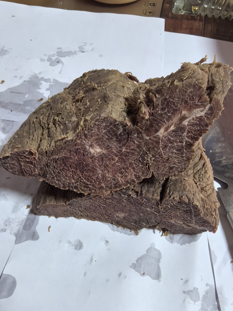 新鲜冷冻优质半成品牛肉块整箱20斤带筋牛肉牛肉块饭店卤菜