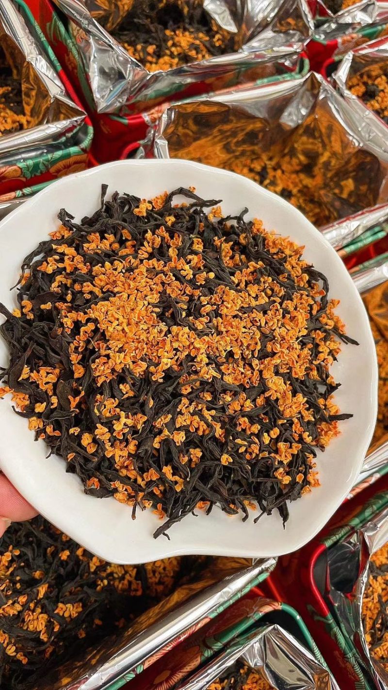 桂花红茶桂花红红茶花茶罐装散装批发价
