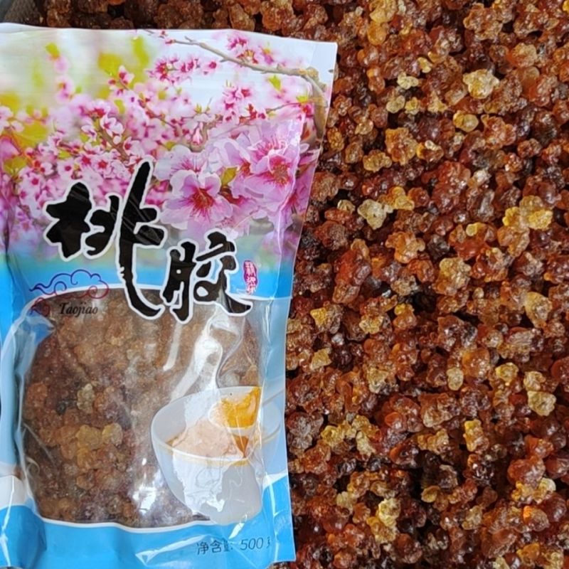 农家自晒天然桃胶桃花泪桃油桃脂可搭配皂角雪燕正宗野生食用