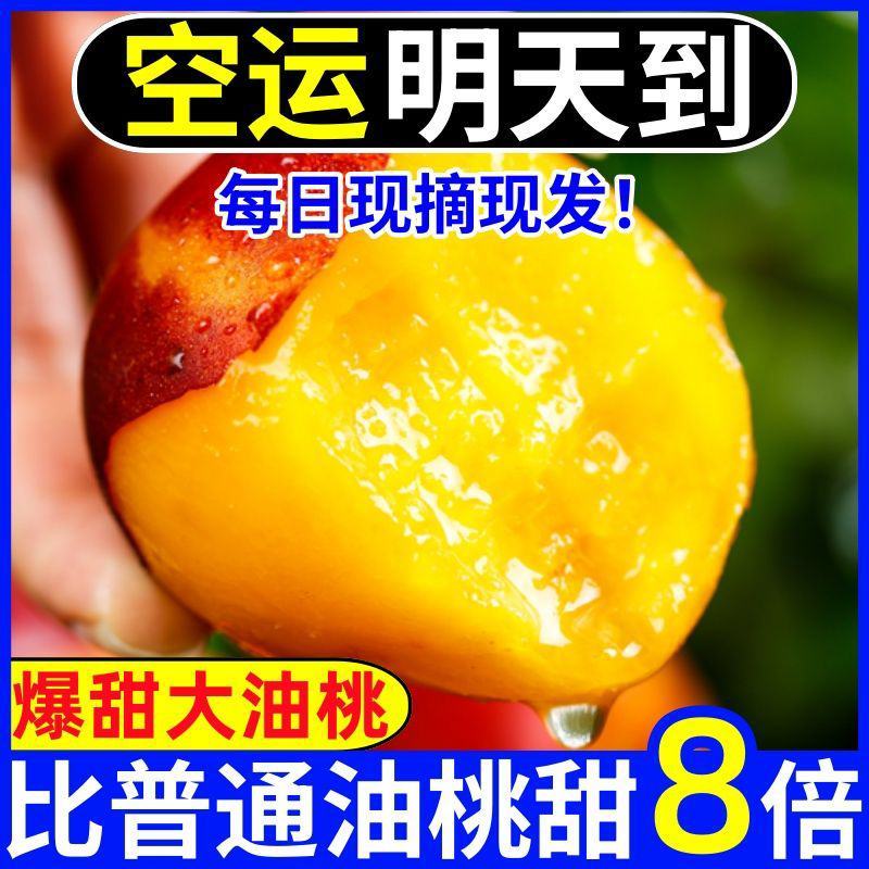 脆甜】黄心大油桃5斤3斤新鲜孕妇水果当季黄肉油桃带箱油桃