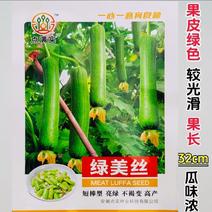 绿美丝瓜种子亮绿早熟高产长32厘米左右不褐变味甜清脆丝