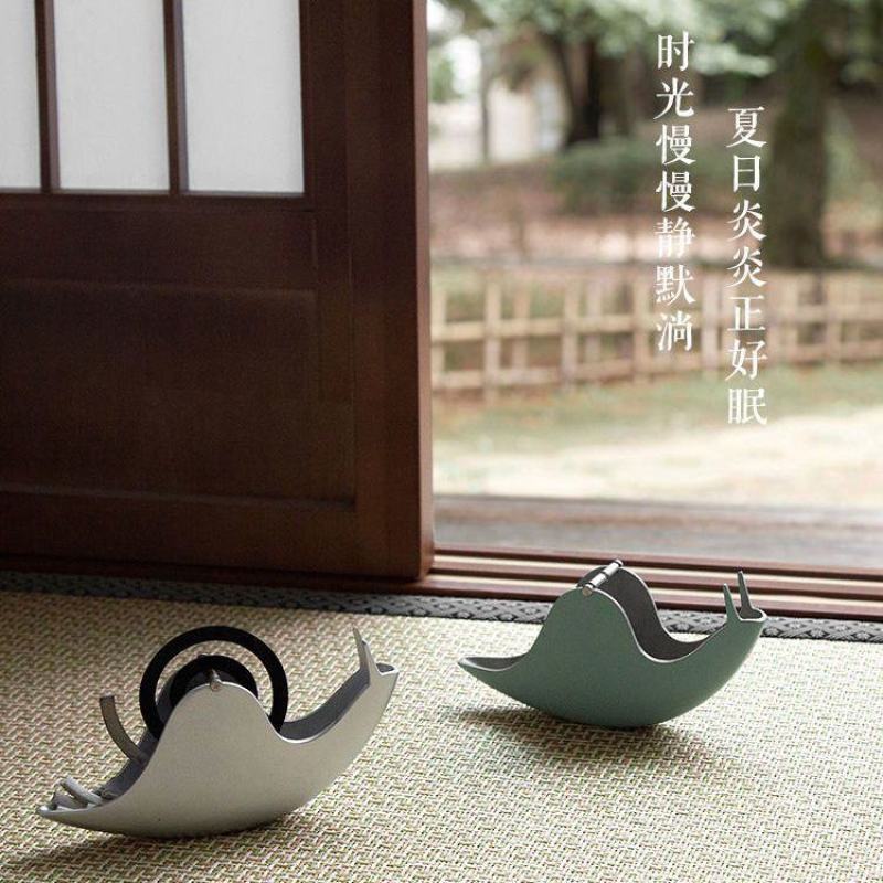 创意蜗牛蚊香盘托大号防烫檀香架防火办公室内安全接灰蚊香炉