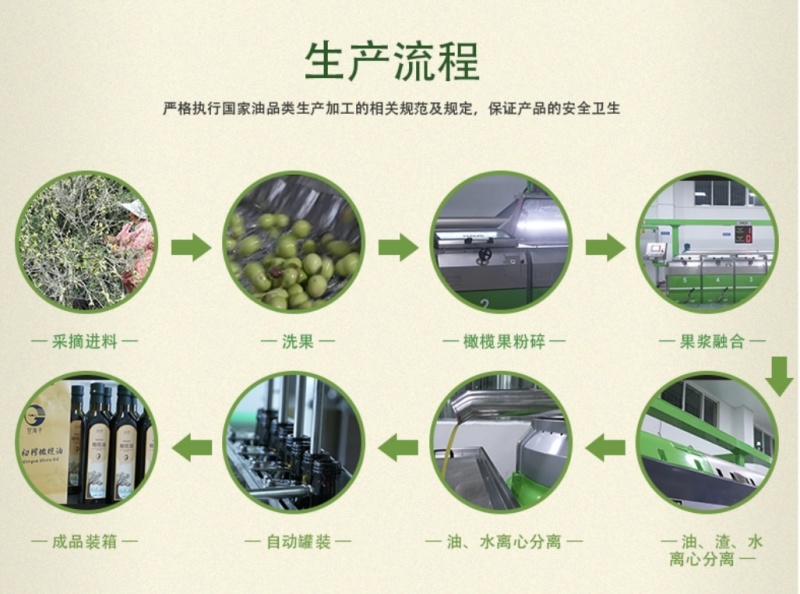 自己种植的油橄榄树，自己加工的初榨橄榄油