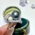 新款S925纯银戒指，10-11mm大溪地黑珍珠，炫彩