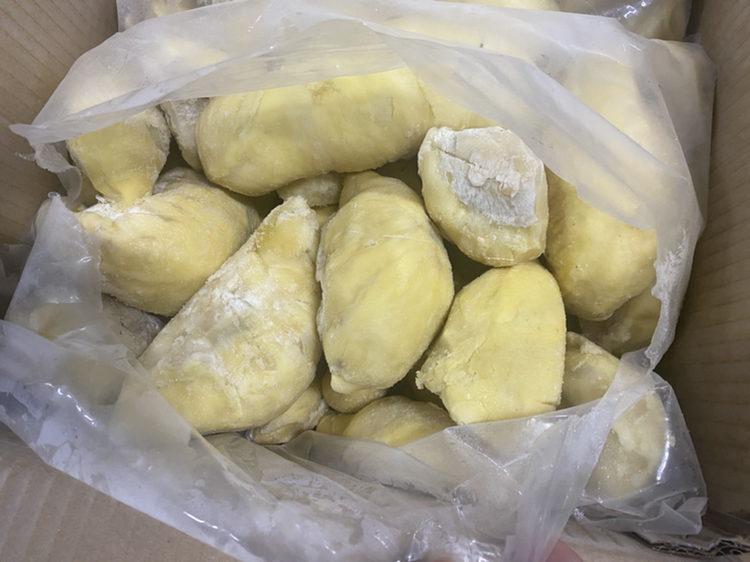 金枕头榴莲制作的甜品拼盘