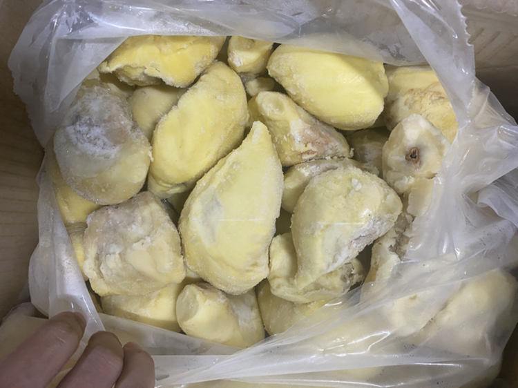 金枕头榴莲冷冻全过程展示