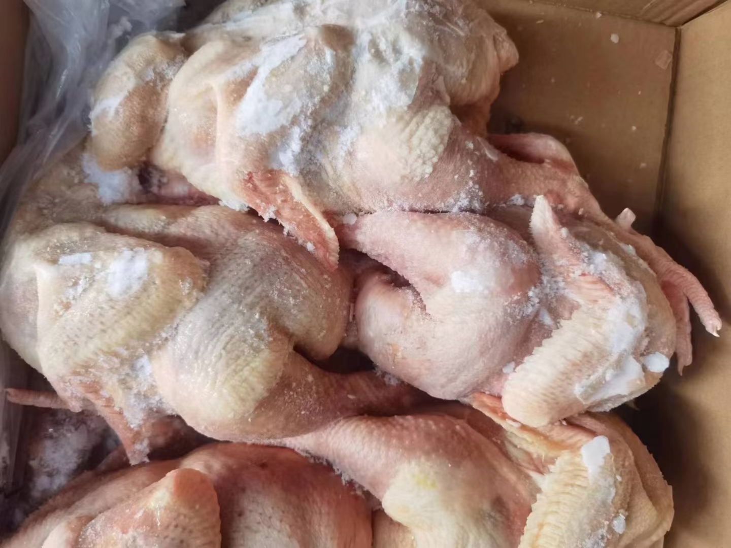 如皋散养三黄鸡鸡腿特写：表皮金黄微焦，肌理清晰可见细密肌束，附带少量琥珀色皮下脂肪，置于竹编食筐中，背景虚化呈现江南农家院落