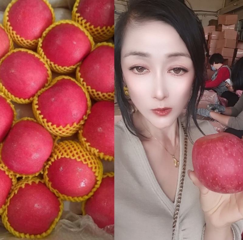 山东红富士苹果产地！颜色鲜艳，口感脆甜！火爆热卖诚信合作