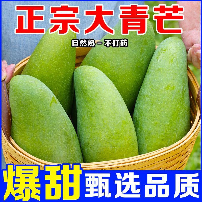 【超甜】正宗云南大青芒纯甜无丝整箱，支持一件代发，招代理