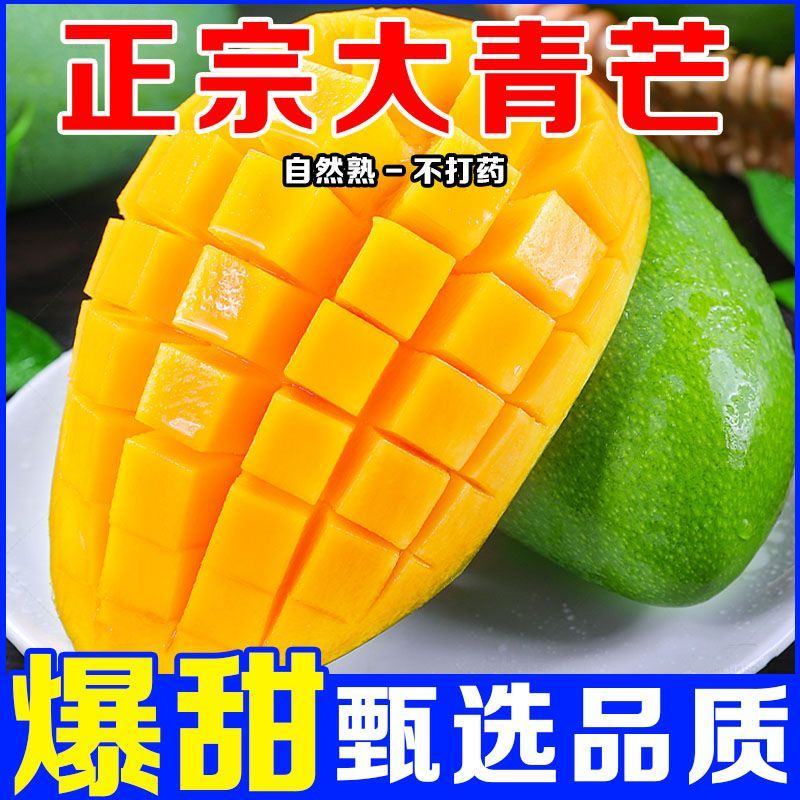 【超甜】正宗云南大青芒纯甜无丝整箱，支持一件代发，招代理
