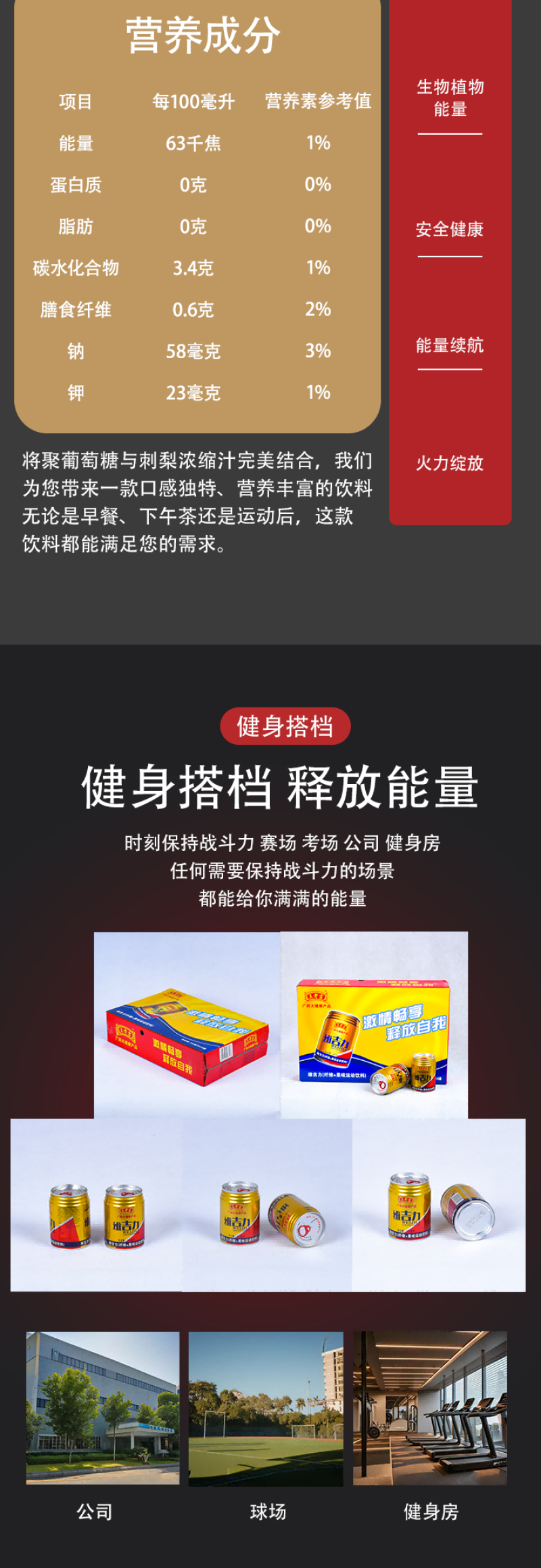 王老吉维吉力功能性直接发货一件代发可定制，支持电商平台！