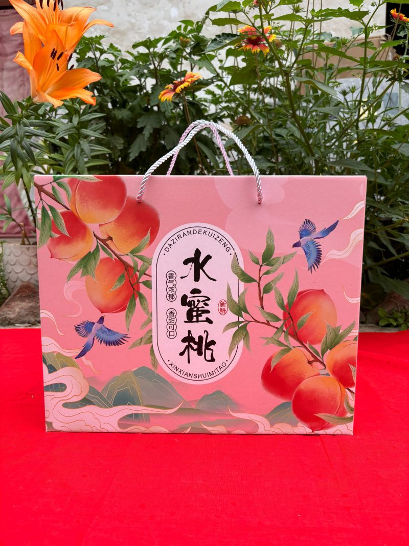桃子包装纸箱礼盒散装精品装现货厂家批发定做加印文字