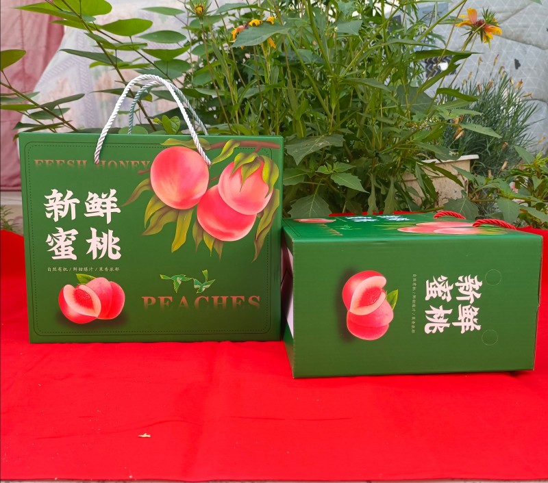 桃子包装纸箱礼盒散装精品装现货厂家批发定做加印文字