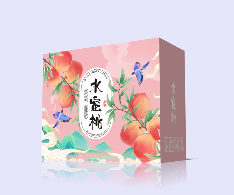 桃子包装纸箱礼盒散装精品装现货厂家批发定做加印文字