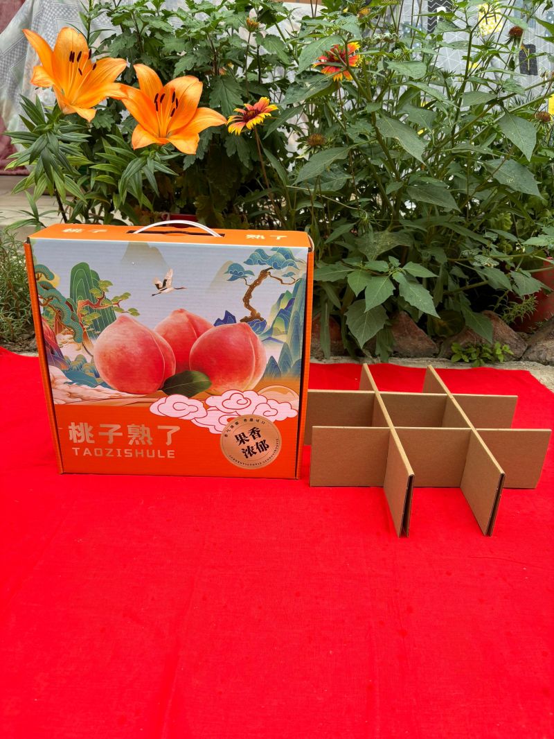 桃子包装纸箱礼盒散装精品装现货厂家批发定做加印文字