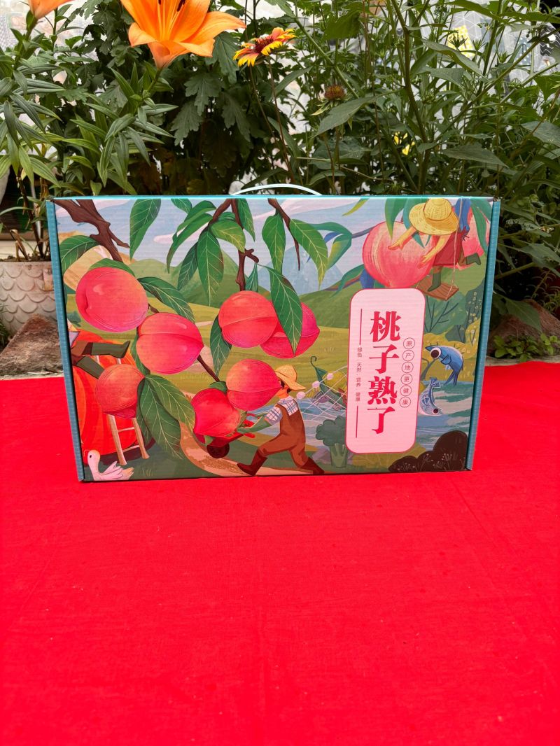 桃子包装纸箱礼盒散装精品装现货厂家批发定做加印文字