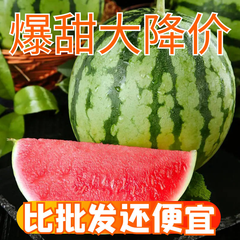 【精选】河北麒麟甜王西瓜无籽甜度高量大从优