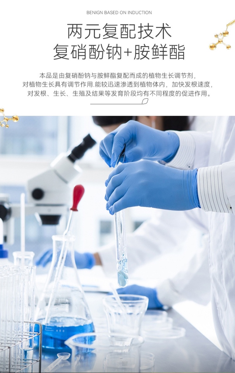硝钠胺鲜酯植物生长调节剂生根细胞分裂素促保花保果
