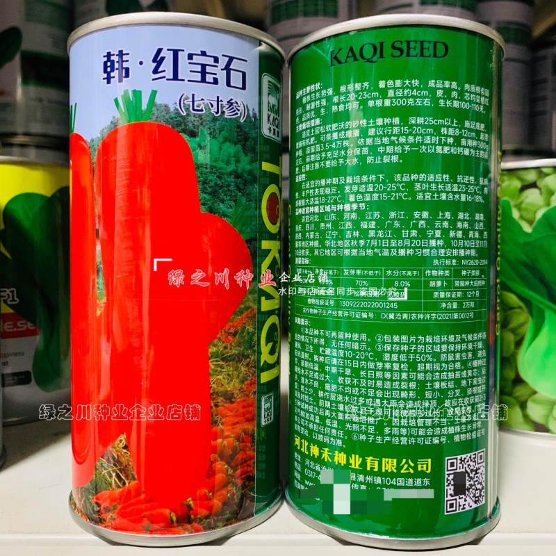 韩红宝石七寸参胡萝卜种子三红七寸胡萝卜种子根形整齐品质优