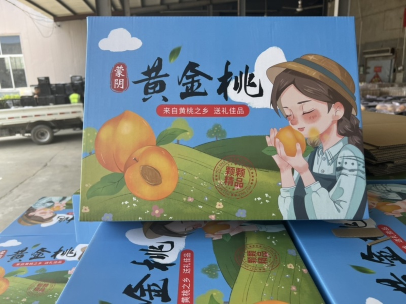 蒙阴黄桃一件代发多多美团抖音快手社区团商超