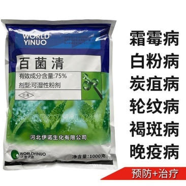 百菌清蓝粉杀菌剂蔬菜果蔬花卉霜霉病白粉病轮纹病褐斑病疫病