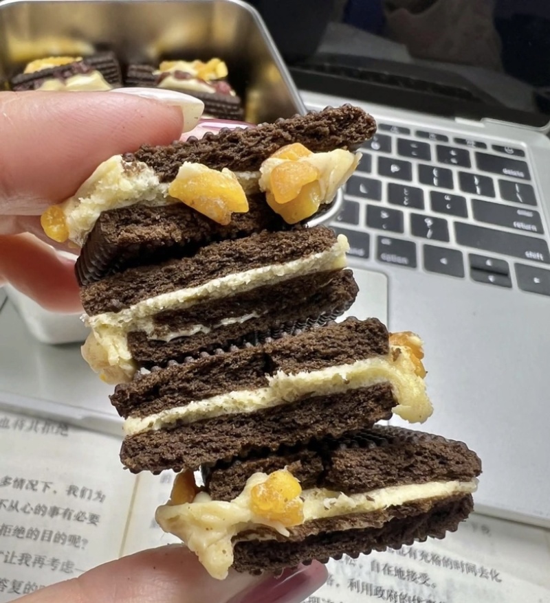 可可夹心奶酥批发