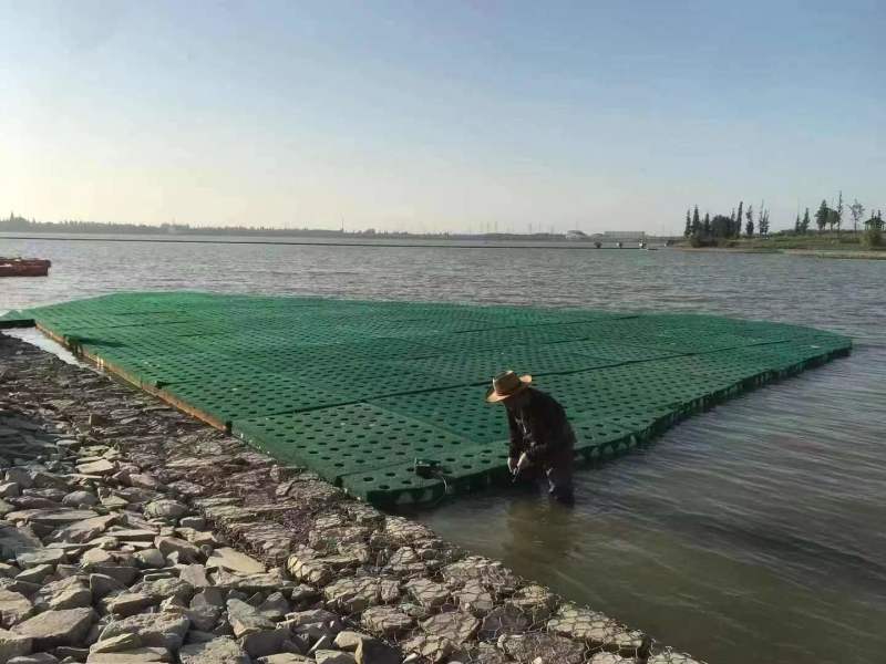 复合纤维浮动湿地高分子聚酯纤维浮动湿地水生植物湿地仿真湿