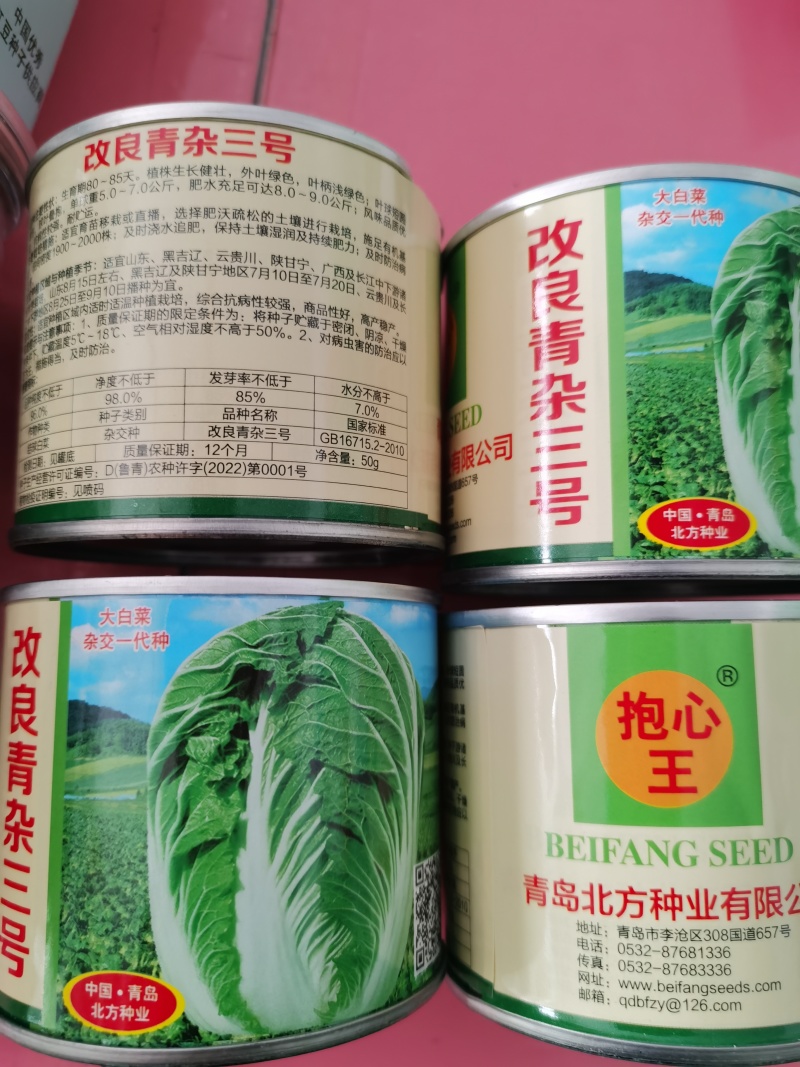 改良青杂三号50g/桶精品大白菜品种
