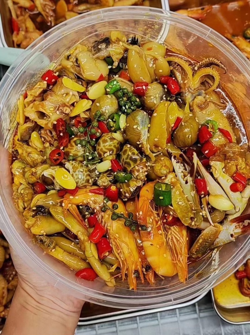 捞汁小海鲜即食小海鲜凉拌小菜下酒菜即食小海鲜商用客服询价