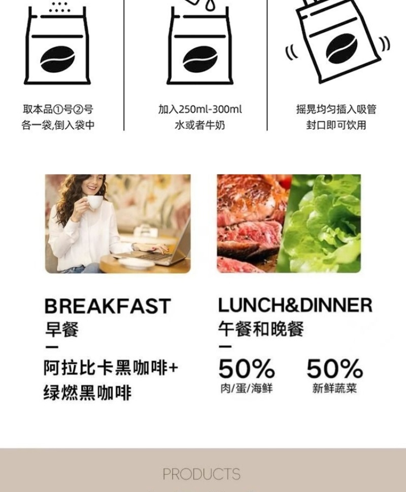 阿拉比黑咖啡/绿燃黑咖啡一件代发货【包邮】