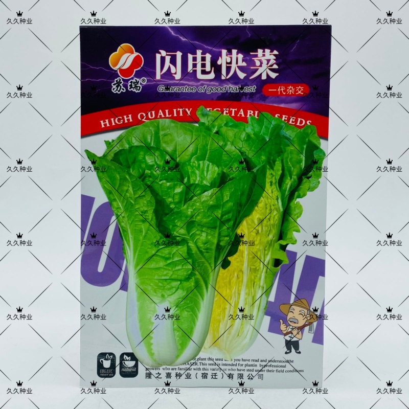 闪电快菜种子有机小白菜籽四季播早熟春季秋冬季种植青蔬菜