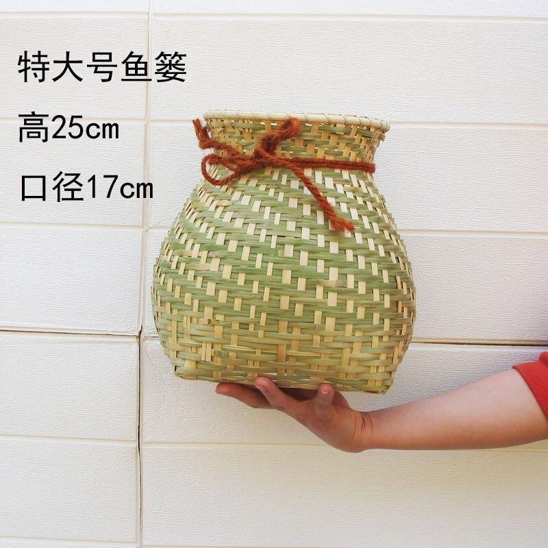 舞蹈采茶竹篓插花茶叶小背篓鱼篓赶海采茶篮子竹编制品汉服古