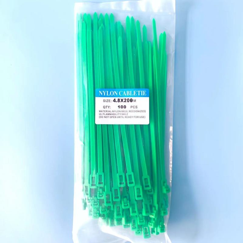 可松式尼龙扎带活扣彩色捆绑带塑料卡扣强力束线带可拆卸重复