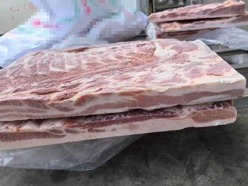 【推荐】母猪去皮修边中方五花肉品质保证一吨起批