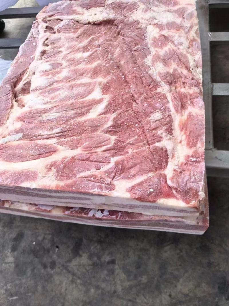【推荐】母猪去皮修边中方五花肉品质保证一吨起批