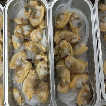 蒜蓉粉丝蛤蜊肉，铝盒装，长期大量供货，厂家发货！进店咨询