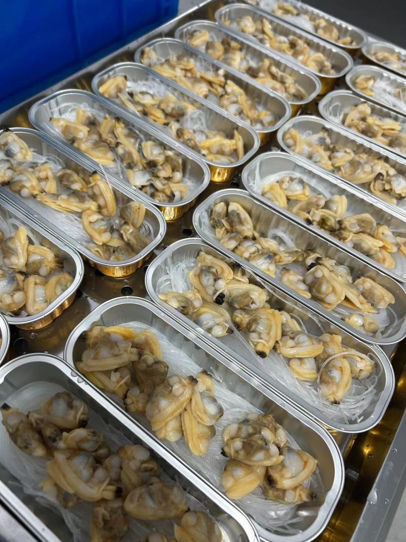 蒜蓉粉丝蛤蜊肉，铝盒装，长期大量供货，厂家发货！进店咨询