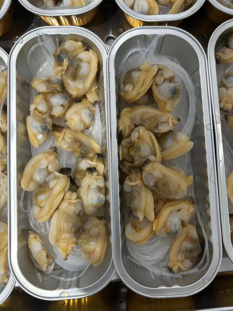 蒜蓉粉丝蛤蜊肉，铝盒装，长期大量供货，厂家发货！进店咨询
