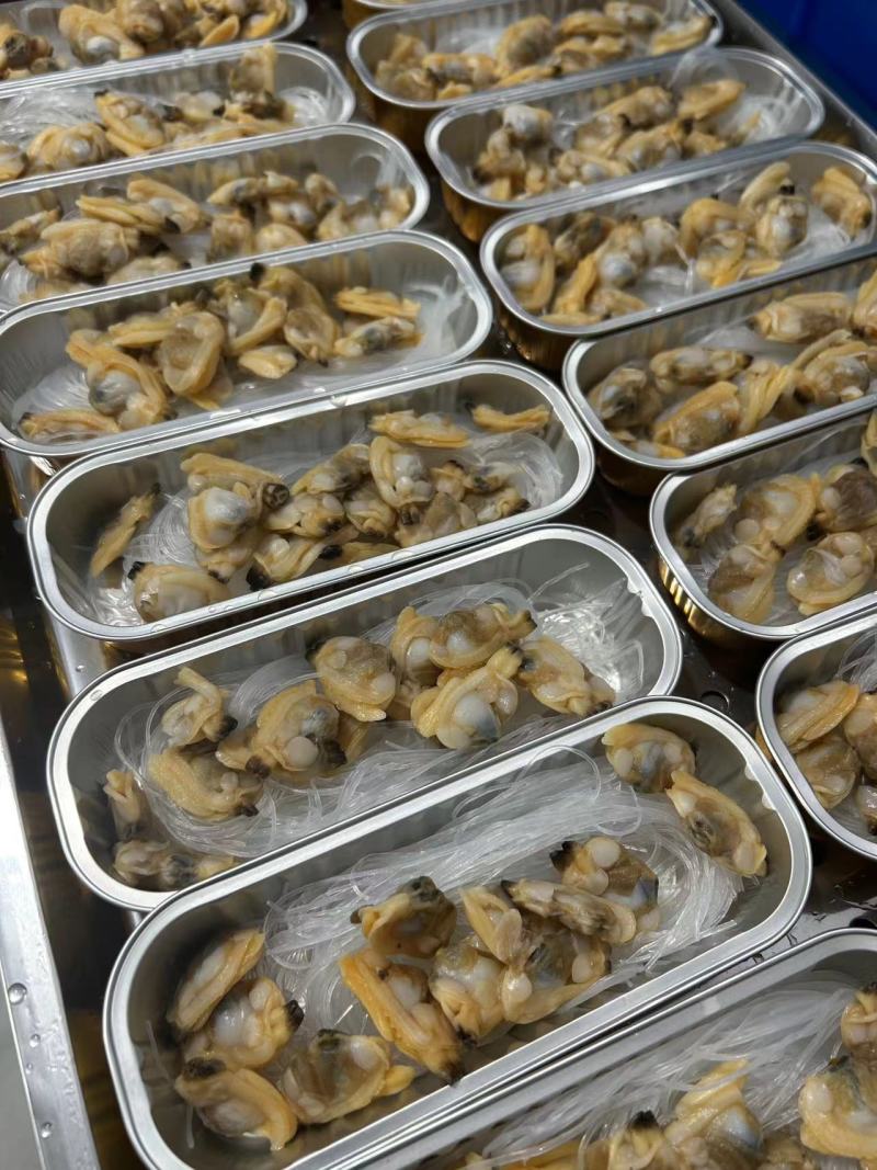 蒜蓉粉丝蛤蜊肉，铝盒装，长期大量供货，厂家发货！进店咨询