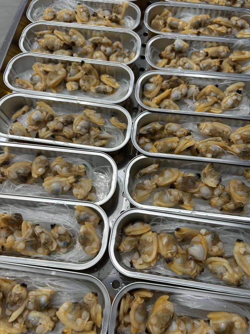蒜蓉粉丝蛤蜊肉，铝盒装，长期大量供货，厂家发货！进店咨询