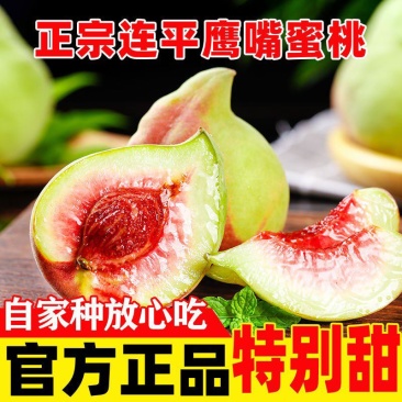 【火爆上市】正宗连平鹰嘴桃果园直采为各大商超社区团购供货
