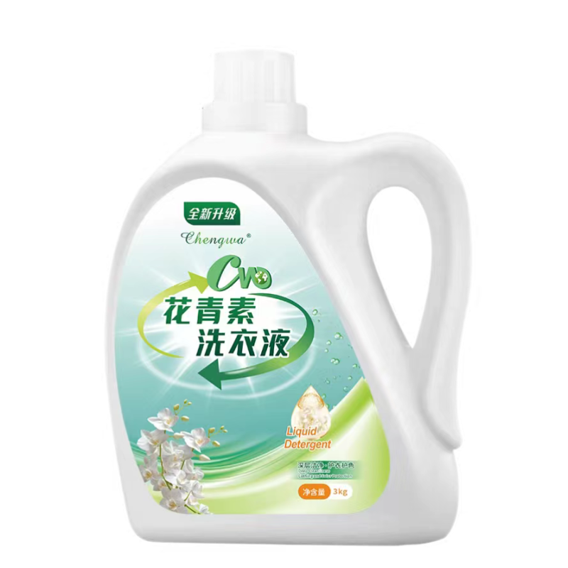 花青素橙娃洗衣液浓缩型高速去污泡沫适中易漂易洗桶装健康家