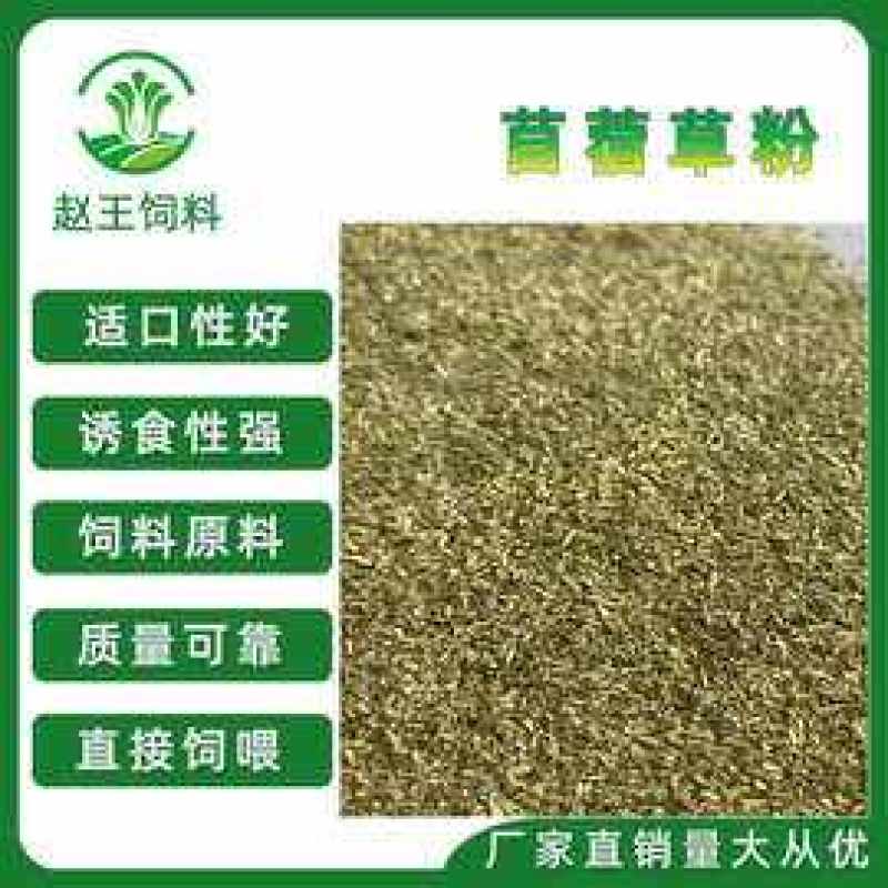精品鸡鸭鹅饲草料紫花苜蓿草粉100%纯苜蓿草粉无添加产蛋