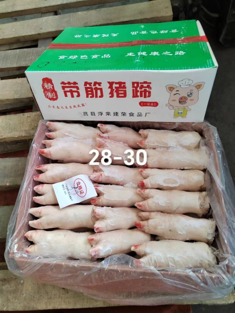 猪蹄前蹄20斤冷冻生猪蹄带筋猪蹄整只小猪蹄子猪爪前蹄